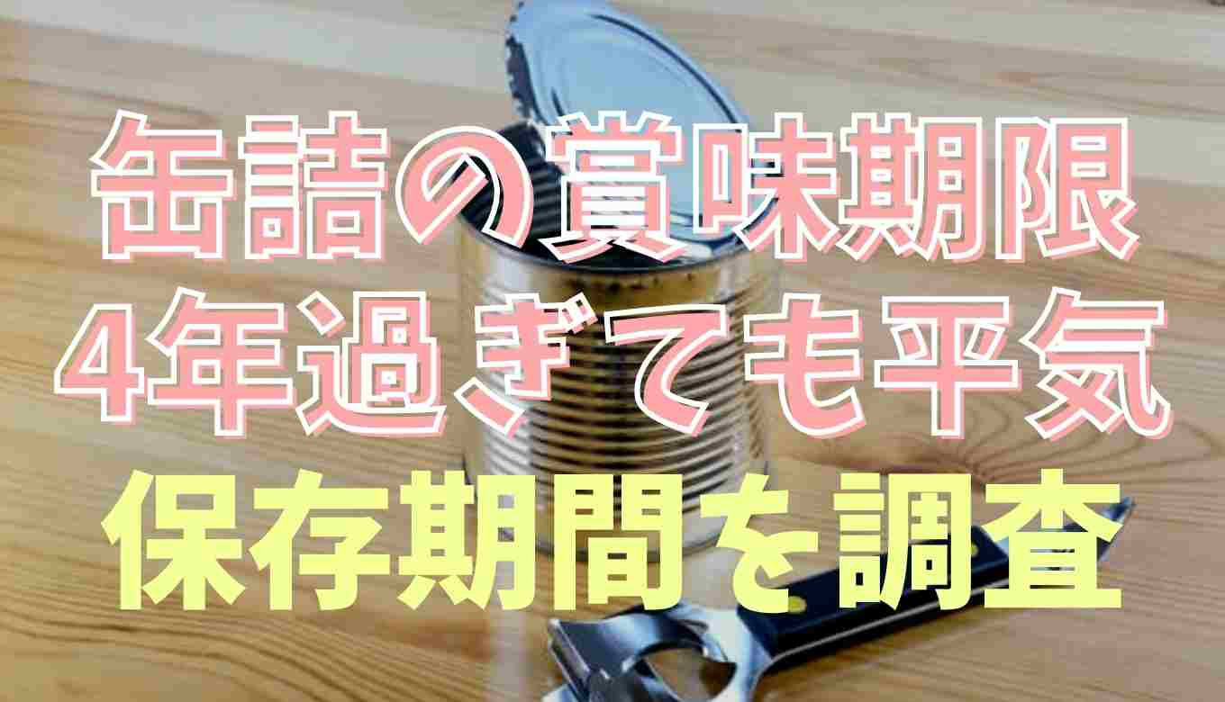 缶詰は賞味期限切れでも4年は食べられるってホント？保存期間を調査