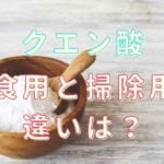 クエン酸 掃除用 食べた